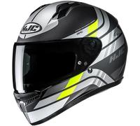 HJC C10 Hiper Helmet, black-grey-yellow, size S for Men