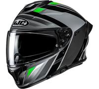 HJC C71 Faber Helmet, black/grey/green, size M (57/58)
