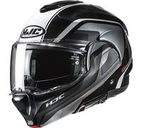 HJC F100 REFF Klapphelm schwarz-weiss MC21 XL