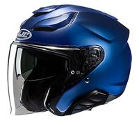 Jet Helmet HJC F31 SOLID SEMI FLAT METALLIC BLUE