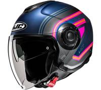 HJC i40N Linia Jet Helmet, pink-blue, size S for Men