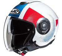 HJC i40N Pyle Jet Helmet, white-red-blue, size M