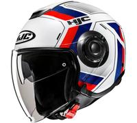 HJC i40N Velu Jet Helmet, white-red-blue, size XL for Men