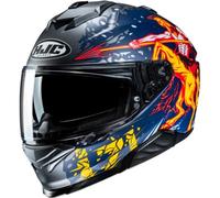 HJC i71 Taurus Helmet, grey-red-blue-yellow, size L for Men