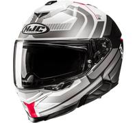 HJC i71 Viz Helmet, grey-white-red, size 2XL for Men