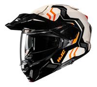 HJC i80 Velly Helmet, black-white-orange, size XL for Men
