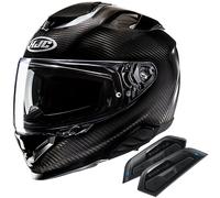 HJC HJC - Helmet + intercom Pack F71 Carbon Black + Smart HJC 50B Individual Black