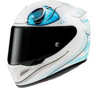 HJC RPHA 12 Universal Light Fury Helmet, white-blue, size XS for Women
