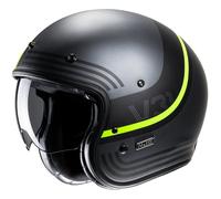 HJC V31 Byron Retro Jet Helmet, grey-yellow, size L