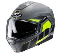 HJC i100 Beis MC3HSF Flip-Up Helmet Matt/Grey/Yellow/Black 2XL gray