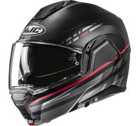 HJC i100 Sysma Helmet, black/grey/red, size L (58/59)
