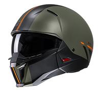 HJC I20 Batol Open Face Motorcycle Helmet Convertible Scooter Bike Lid Green (L)