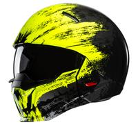 HJC i20 Furia Jet Helmet, black-yellow, size L for Men