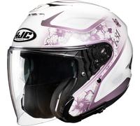 HJC i31 Iona Jet Helmet, white/purple, size M (57/58)