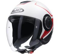 HJC i40 CAMET jet helmet white-red MC1SF XS