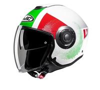 HJC I40N Pyle Green White Red MC41 Motorcycle Helmet (2XL)