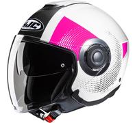 HJC i40N Pyle Jet Helmet, white/pink/black, size S (55/56)