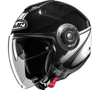 HJC i40N Vision Jet Helmet, black/white/grey, size L (58/59)