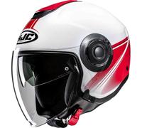 HJC i40N Vision Jet Helmet, white/red/black, size XL (60/61)