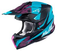 HJC i50 Tona MC2SF Motocross Helmet Black/Turquoise 2XL
