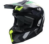 HJC i50 Vanish Motocross Helmet, black-grey-green, size S
