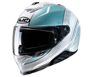 HJC i71 era MC2 Full-Face Helmet unisex White/Blue, S