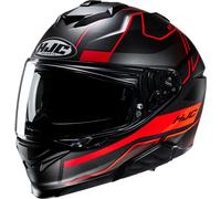HJC i71 Iorix Helmet, black-red, size M for Men