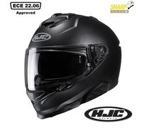 HJC I71 Full Face Motocycle Helmet. ECE 22.06 Sport Touring Motorbike Crash Helmet. Matt Black - L