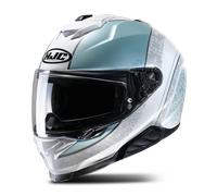 HJC i71 Sera Full Face Helmet White/TurquoiseM White,Turquoise