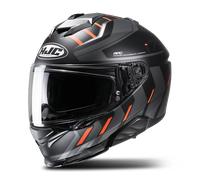 HJC i71 Simo Full Face Helmet Black/Grey/Fluo OrangeL Black,Grey,Fluo Orange