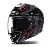 HJC i71 Simo Full Face Helmet Black/Grey/RedXS Black,Grey,Red