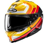 HJC i71 Viz Helmet, red-yellow-orange, size XL for Men