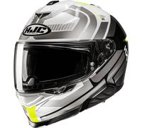 HJC i71 Viz Helmet, white/grey/yellow, size M (57/58)