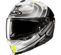 HJC i71 Viz Helmet, white/grey/yellow, size XXL (62/63)
