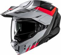 HJC i80 Imes Helmet, black-grey-red, size S for Men