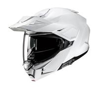 HJC I80 Pearl White Flip Front Modular Adventure Motorcycle Helmet (M)