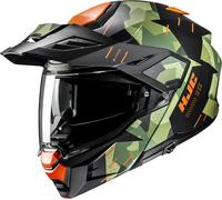 HJC I80 Roki Adventure Helmet Black/Green/OrangeL Black,Green,Orange