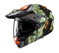 HJC I80 Roki Orange Black MC47HSF Flip Front Modular Adventure Motorcycle Helmet (XL)