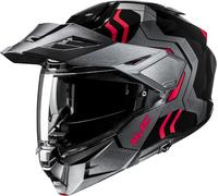 HJC i80 Velly Helmet, black-red, size 2XL for Men