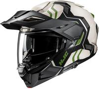 HJC i80 Velly Helmet, black-white-green, size 2XL for Men