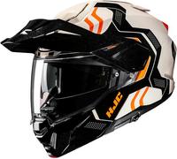 HJC i80 VELLY Klapphelm weiss-schwarz-orange MC7 XL
