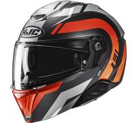 HJC i91 Arven Helmet, black/orange/silver, size XL (60/61)