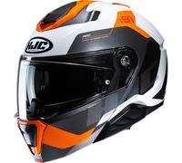 HJC i91 CARST flip-up helmet black-orange MC7 S