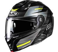 HJC i91 Dusk Helmet, black-grey-yellow, size XS 54 55 for Men