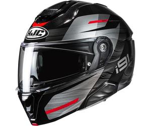 HJC i91 DUSK Klapphelm schwarz-rot MC1 XXL