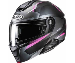 HJC i91 Felio Helmet, dark grey/pink, size M (57/58)