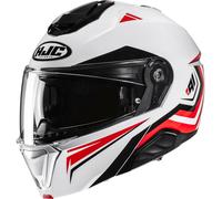 HJC i91 Tricus Helmet, white/red/black, size S (55/56)