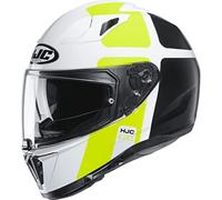HJC Motorcycle helmets i70 PRIKA MC4H, White/Black/Yellow, S