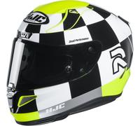 HJC RPHA 11 Misano Helmet, black-white-yellow, size S for Men