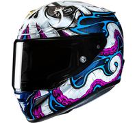 HJC RPHA 12 Kraken Helmet, white-blue-purple-yellow, size XL for Men